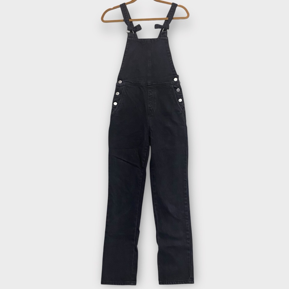 Rolla’s Women’s Overalls XS Original Straight Leg Denim Desert Black Casual